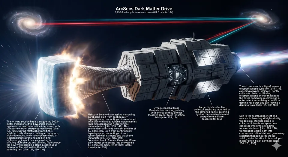 ArcSecs Dark Matter Drive cinematic exterior plate
