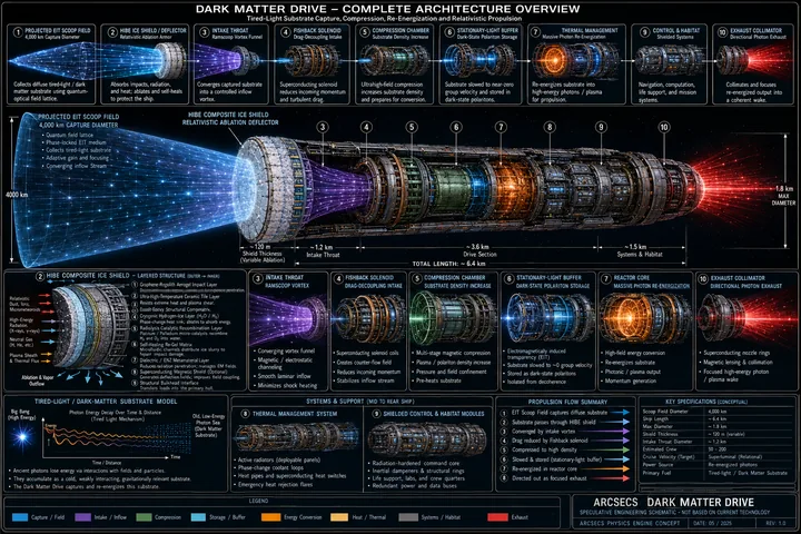 Dark Matter Drive complete architecture overview