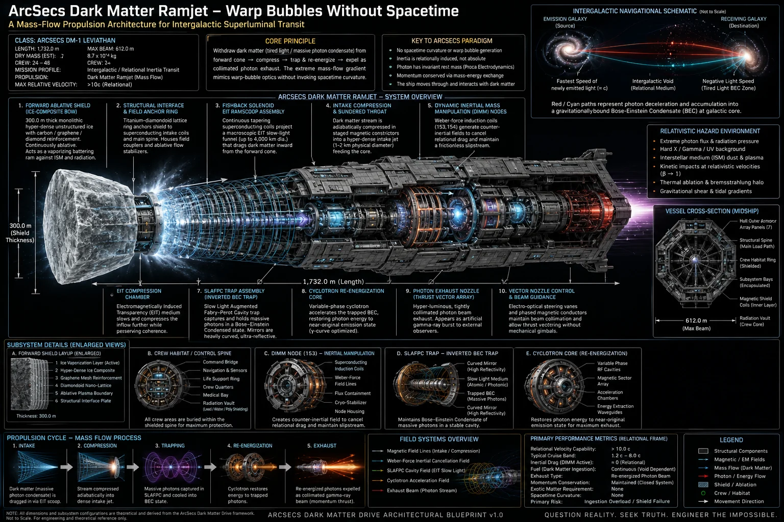ArcSecs Dark Matter Drive - Final Ramjet Blueprint - Dark Matter Drive schematic