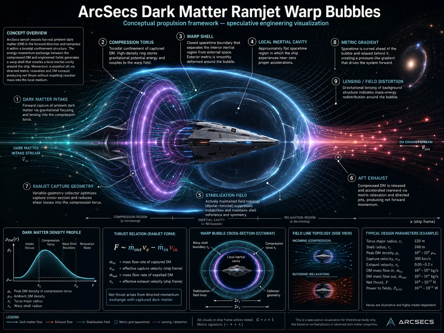 Dark Matter Drive ramjet propulsion system - Dark Matter Drive schematic