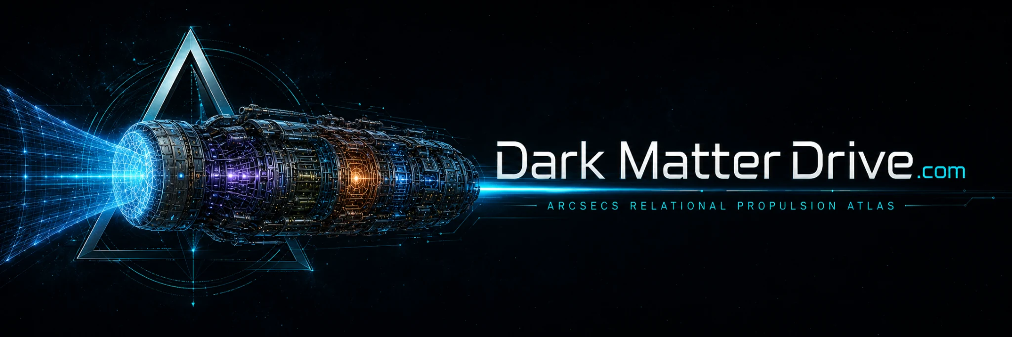 Read the site as a reviewable research interface - Dark Matter Drive schematic