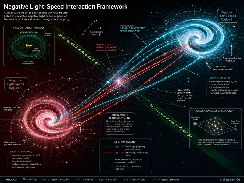 Dark Matter Drive Negative Light-Speed Interaction Framework