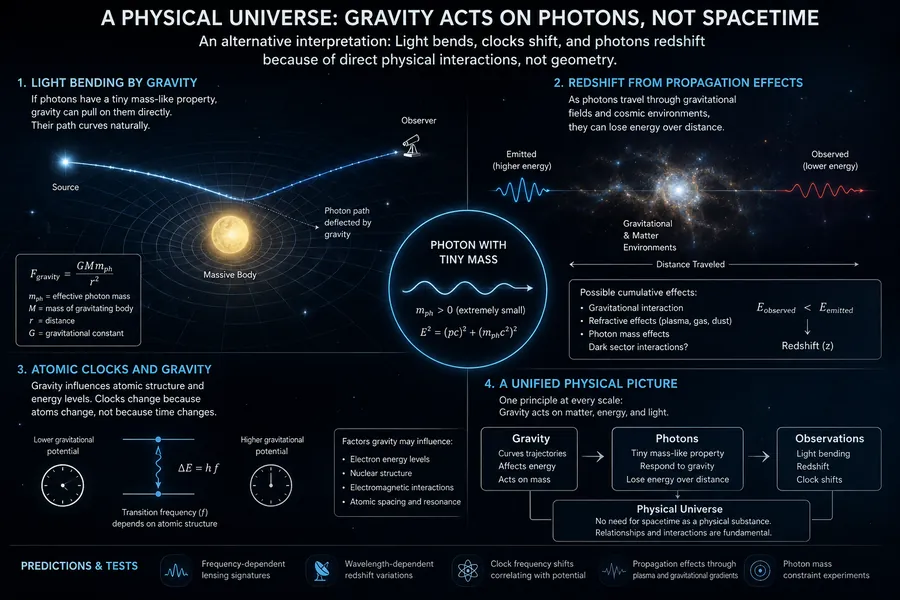 Dark Matter Drive Photon Gravity Effects Diagram