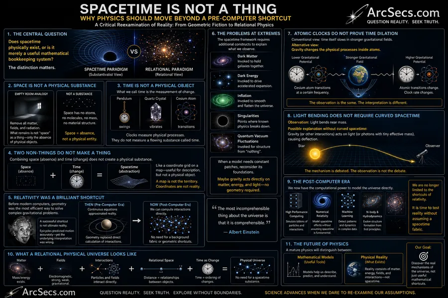 Dark Matter Drive No-Spacetime Foundation